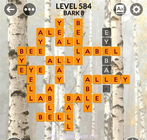 Wordscapes is an unique idea which has merged the crossword type of puzzle and the word guessing. . Wordscapes level 584